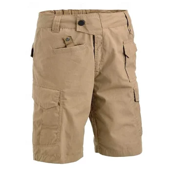 Men's Tactical Shorts Cargo Shorts Shorts Button Elastic Waist Multi Pocket Plain Comfort Breathable Short Outdoor Daily Holiday Cotton Blend Fashion Casual Khaki Grey