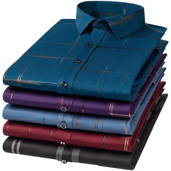 Men's Dress Shirt Black / Red Black / Gray Sea Blue Long Sleeve Square Neck Summer Wedding Vacation Clothing Apparel Print