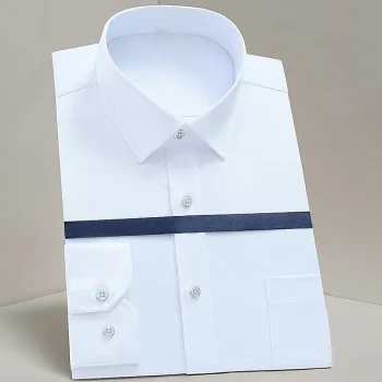 Men's Dress Shirt Button Up Shirt Collared Shirt Non Iron Shirt Black White Pink Long Sleeve Plain Turndown Spring Fall Wedding Work Clothing Apparel