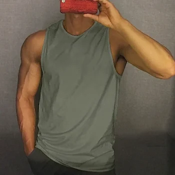 Men's Tank Top Vest Top Undershirt Sleeveless Shirt Plain Crew Neck Sports & Outdoor Athleisure Sleeveless Clothing Apparel Fashion Streetwear Muscle