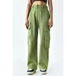 Women's Cargo Pants Solid Colored Full Length Mid Rise Comfort Cargo Casual Daily Wear Violet Grey XS S All Seasons